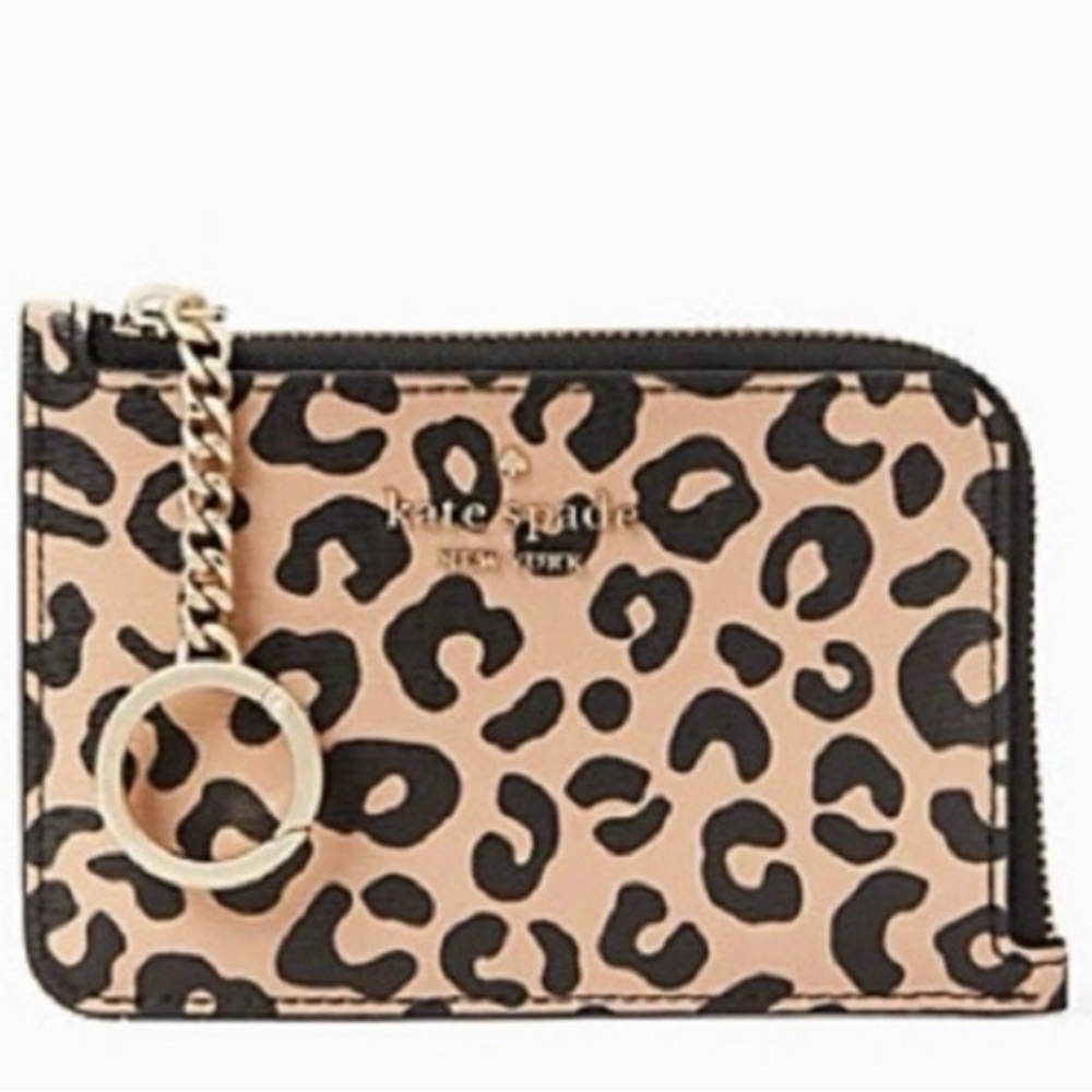 Kate Spade Leopard Print Card Holder